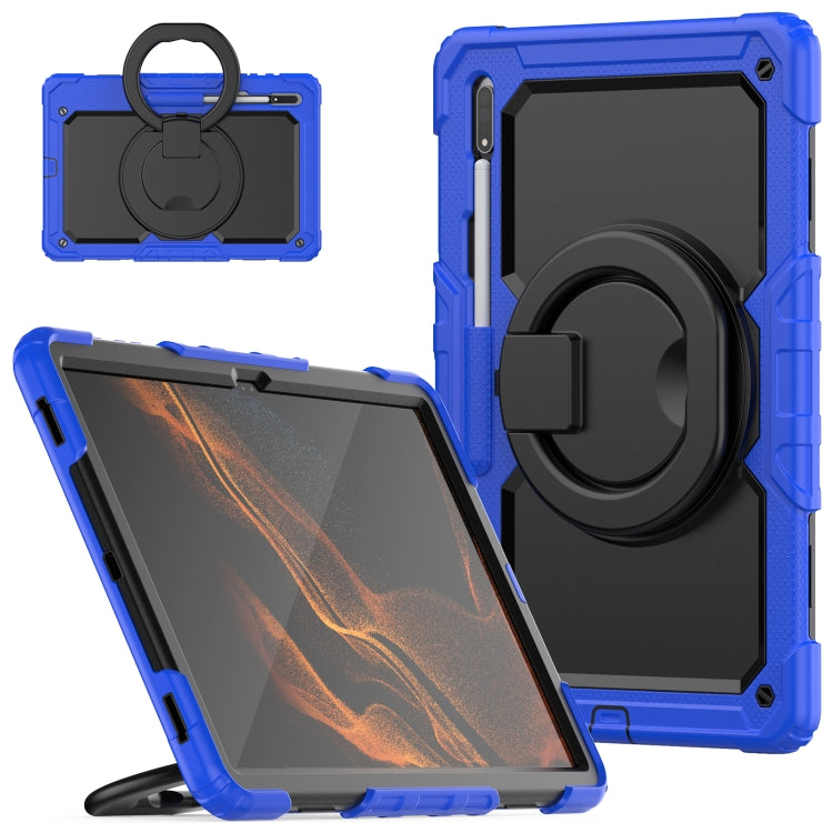 Tracolla in silicone + custodia per tablet PC, For Samsung Galaxy Tab S8 Ultra