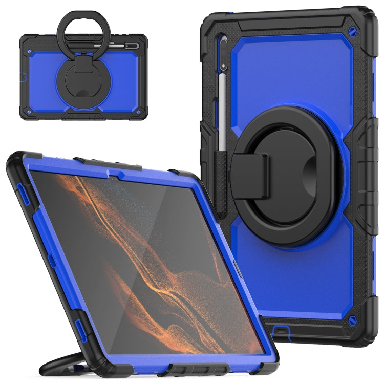 Tracolla in silicone + custodia per tablet PC, For Samsung Galaxy Tab S8 Ultra