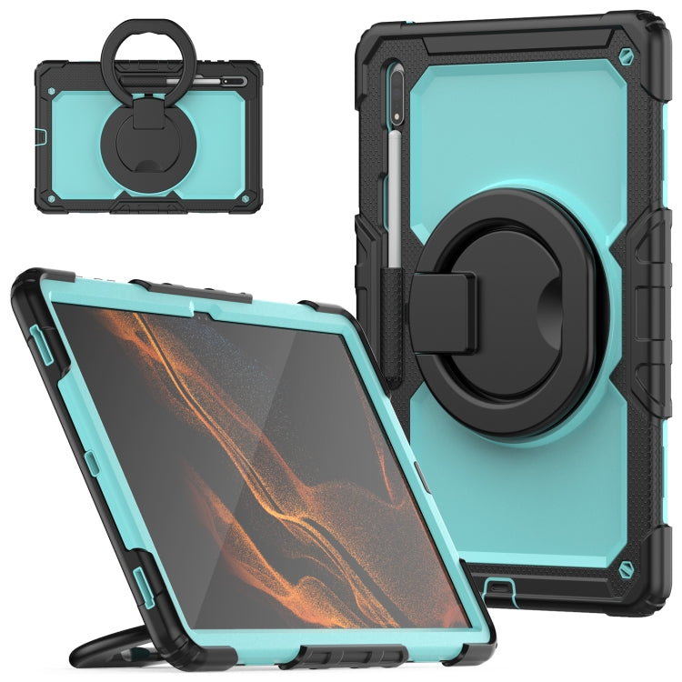 Tracolla in silicone + custodia per tablet PC, For Samsung Galaxy Tab S8 Ultra