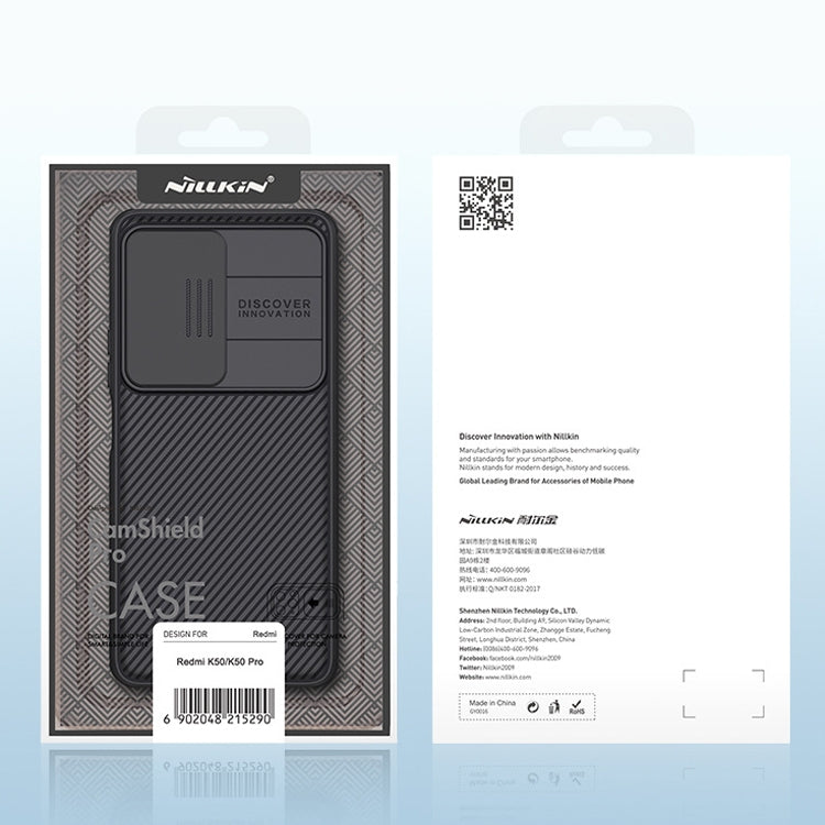 Custodia per telefono a copertura totale per PC NILLKIN CamShield Pro Series, For Xiaomi 12 Pro, For OnePlus 10 Pro, For Samsung Galaxy A53 5G, For Xiaomi Redmi K40S, For Xiaomi Redmi K50 / K50 Pro, For OPPO Realme GT2 Pro