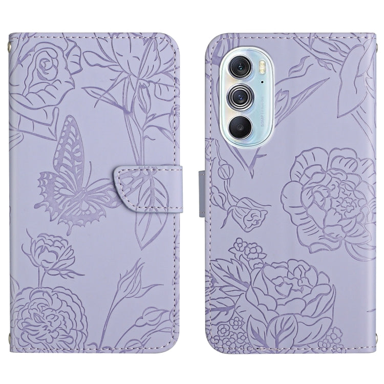 Custodia per cellulare in pelle goffrata con peonia a farfalla, For Motorola Edge X30, For Motorola Moto G 5G, For Motorola Moto G 5G Plus, For Motorola Moto G Play 2021