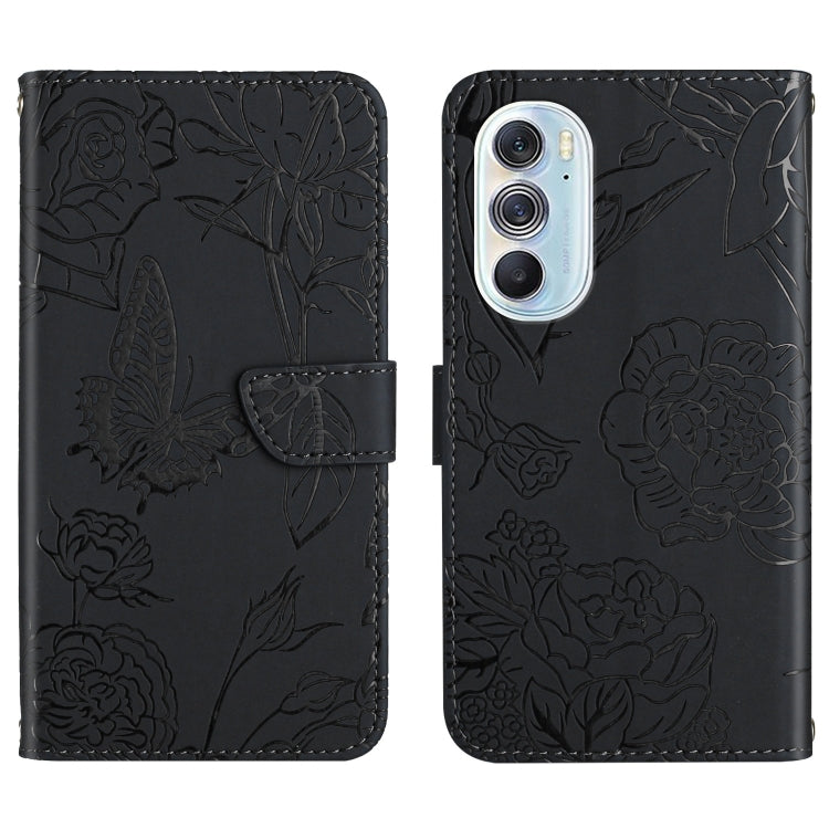 Custodia per cellulare in pelle goffrata con peonia a farfalla, For Motorola Edge X30, For Motorola Moto G 5G, For Motorola Moto G 5G Plus, For Motorola Moto G Play 2021