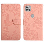 Custodia per cellulare in pelle goffrata con peonia a farfalla, For Motorola Edge X30, For Motorola Moto G 5G, For Motorola Moto G 5G Plus, For Motorola Moto G Play 2021