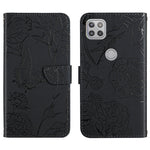 Custodia per cellulare in pelle goffrata con peonia a farfalla, For Motorola Edge X30, For Motorola Moto G 5G, For Motorola Moto G 5G Plus, For Motorola Moto G Play 2021