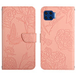 Custodia per cellulare in pelle goffrata con peonia a farfalla, For Motorola Edge X30, For Motorola Moto G 5G, For Motorola Moto G 5G Plus, For Motorola Moto G Play 2021