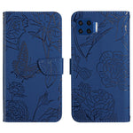 Custodia per cellulare in pelle goffrata con peonia a farfalla, For Motorola Edge X30, For Motorola Moto G 5G, For Motorola Moto G 5G Plus, For Motorola Moto G Play 2021