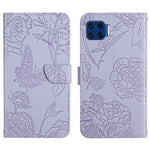 Custodia per cellulare in pelle goffrata con peonia a farfalla, For Motorola Edge X30, For Motorola Moto G 5G, For Motorola Moto G 5G Plus, For Motorola Moto G Play 2021