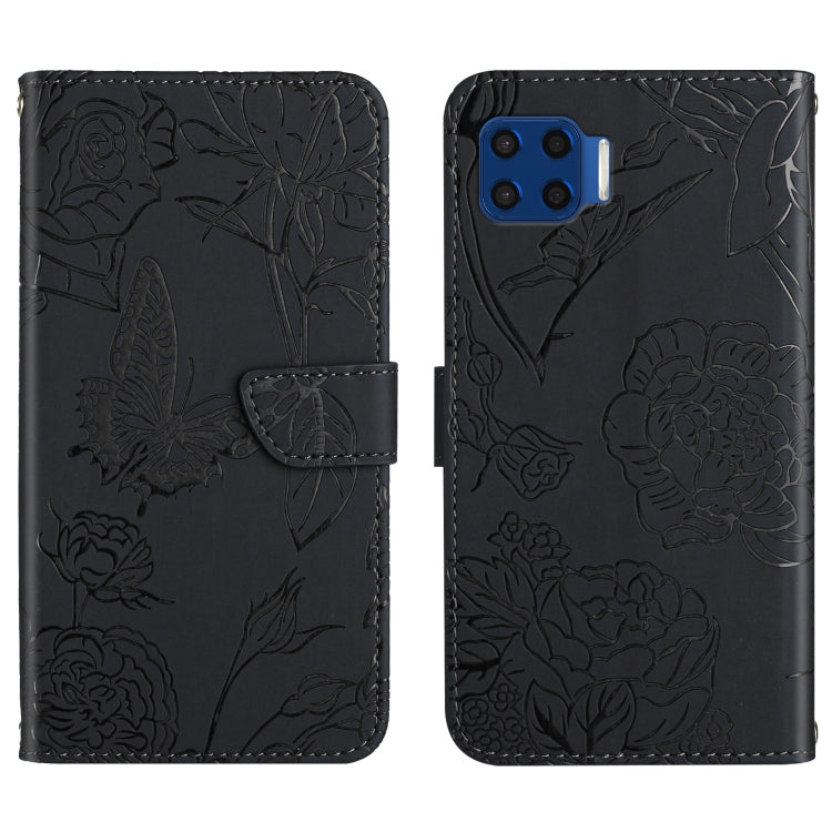 Custodia per cellulare in pelle goffrata con peonia a farfalla, For Motorola Edge X30, For Motorola Moto G 5G, For Motorola Moto G 5G Plus, For Motorola Moto G Play 2021