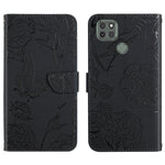 Custodia per cellulare in pelle goffrata con peonia a farfalla, For Motorola Moto G9, For Motorola Moto G9 Plus, For Motorola Moto G9 Power, For Motorola Moto G22