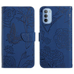 Custodia per cellulare in pelle goffrata con peonia a farfalla, For Motorola Moto G30, For Motorola Moto G31 / G41, For Motorola Moto G50, For Motorola Moto G51