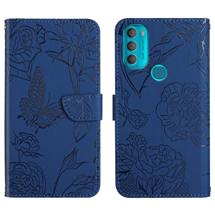 Custodia per cellulare in pelle goffrata con peonia a farfalla, For Motorola Moto G60, For Motorola Moto G60s, For Motorola Moto G71, For Motorola Moto G200 5G