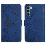 Custodia per cellulare in pelle goffrata con peonia a farfalla, For Motorola Moto G60, For Motorola Moto G60s, For Motorola Moto G71, For Motorola Moto G200 5G