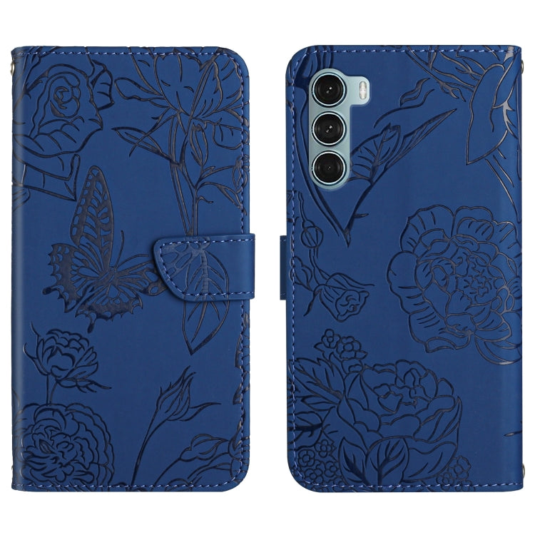 Custodia per cellulare in pelle goffrata con peonia a farfalla, For Motorola Moto G60, For Motorola Moto G60s, For Motorola Moto G71, For Motorola Moto G200 5G