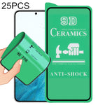 25 pellicole ceramiche per colla a schermo intero 9D, For Samsung Galaxy S22 5G (25pcs), For Samsung Galaxy S22+ 5G (25pcs), For Samsung Galaxy S22 Ultra 5G (25pcs)