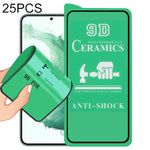 25 pellicole ceramiche per colla a schermo intero 9D, For Samsung Galaxy S22 5G (25pcs), For Samsung Galaxy S22+ 5G (25pcs), For Samsung Galaxy S22 Ultra 5G (25pcs)