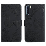 Custodia per cellulare in pelle goffrata con peonia a farfalla, For OPPO A55s, For OPPO A91, For OPPO A93s, For OPPO A94 4G