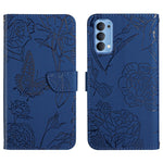 Custodia per cellulare in pelle goffrata con peonia a farfalla, For OPPO Reno2 Z / F, For OPPO Reno3 Pro, For OPPO Reno4 5G, For OPPO Reno4 Pro