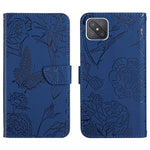 Custodia per cellulare in pelle goffrata con peonia a farfalla, For OPPO Reno4 Z 5G, For OPPO Reno5 4G, For OPPO Reno5 5G, For OPPO Reno5 Pro 5G