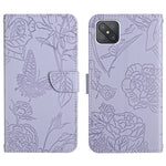 Custodia per cellulare in pelle goffrata con peonia a farfalla, For OPPO Reno4 Z 5G, For OPPO Reno5 4G, For OPPO Reno5 5G, For OPPO Reno5 Pro 5G