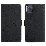 Custodia per cellulare in pelle goffrata con peonia a farfalla, For OPPO Reno4 Z 5G, For OPPO Reno5 4G, For OPPO Reno5 5G, For OPPO Reno5 Pro 5G