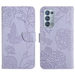 Custodia per cellulare in pelle goffrata con peonia a farfalla, For OPPO Reno6 Pro 5G, For OPPO Reno6 5G, For OPPO Reno6 Pro+, For OPPO Realme 5