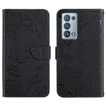 Custodia per cellulare in pelle goffrata con peonia a farfalla, For OPPO Reno6 Pro 5G, For OPPO Reno6 5G, For OPPO Reno6 Pro+, For OPPO Realme 5
