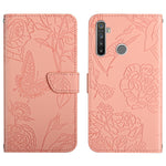 Custodia per cellulare in pelle goffrata con peonia a farfalla, For OPPO Reno6 Pro 5G, For OPPO Reno6 5G, For OPPO Reno6 Pro+, For OPPO Realme 5