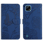 Custodia per cellulare in pelle goffrata con peonia a farfalla, For OPPO Realme 9i, For OPPO Realme C11, For OPPO Realme C15 / C12, For OPPO Realme C20 / C21