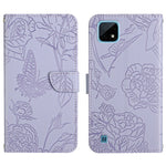 Custodia per cellulare in pelle goffrata con peonia a farfalla, For OPPO Realme 9i, For OPPO Realme C11, For OPPO Realme C15 / C12, For OPPO Realme C20 / C21