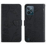 Custodia per cellulare in pelle goffrata con peonia a farfalla, For OPPO Realme C31, For OPPO Realme C35, For OPPO Realme GT, For OPPO Realme GT Master