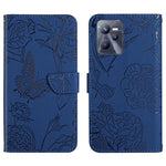 Custodia per cellulare in pelle goffrata con peonia a farfalla, For OPPO Realme C31, For OPPO Realme C35, For OPPO Realme GT, For OPPO Realme GT Master