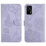 Custodia per cellulare in pelle goffrata con peonia a farfalla, For OPPO Realme C31, For OPPO Realme C35, For OPPO Realme GT, For OPPO Realme GT Master