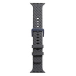 Cinturino in silicone con trama intrecciata per la serie Apple Watch, 7 41mm / 6&SE&5&4 40mm / 3&2&1 38mm, 7 45mm / 6&SE&5&4 44mm / 3&2&1 42mm