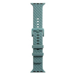 Cinturino in silicone con trama intrecciata per la serie Apple Watch, 7 41mm / 6&SE&5&4 40mm / 3&2&1 38mm, 7 45mm / 6&SE&5&4 44mm / 3&2&1 42mm