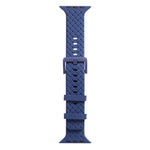 Cinturino in silicone con trama intrecciata per la serie Apple Watch, 7 41mm / 6&SE&5&4 40mm / 3&2&1 38mm, 7 45mm / 6&SE&5&4 44mm / 3&2&1 42mm