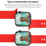 Cinturino in silicone con trama intrecciata per la serie Apple Watch, 7 41mm / 6&SE&5&4 40mm / 3&2&1 38mm, 7 45mm / 6&SE&5&4 44mm / 3&2&1 42mm