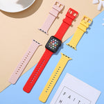 Cinturino in silicone con trama intrecciata per la serie Apple Watch, 7 41mm / 6&SE&5&4 40mm / 3&2&1 38mm, 7 45mm / 6&SE&5&4 44mm / 3&2&1 42mm