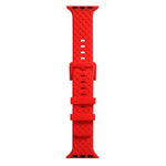 Cinturino in silicone con trama intrecciata per la serie Apple Watch, 7 41mm / 6&SE&5&4 40mm / 3&2&1 38mm, 7 45mm / 6&SE&5&4 44mm / 3&2&1 42mm