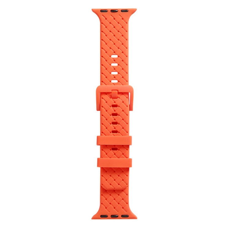 Cinturino in silicone con trama intrecciata per la serie Apple Watch, 7 41mm / 6&SE&5&4 40mm / 3&2&1 38mm, 7 45mm / 6&SE&5&4 44mm / 3&2&1 42mm