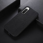 Custodia per telefono in PU con struttura in legno, For Sony Xperia 10 IV, For Sony Xperia Ace III
