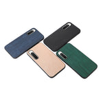 Custodia per telefono in PU con struttura in legno, For Sony Xperia 10 IV, For Sony Xperia Ace III