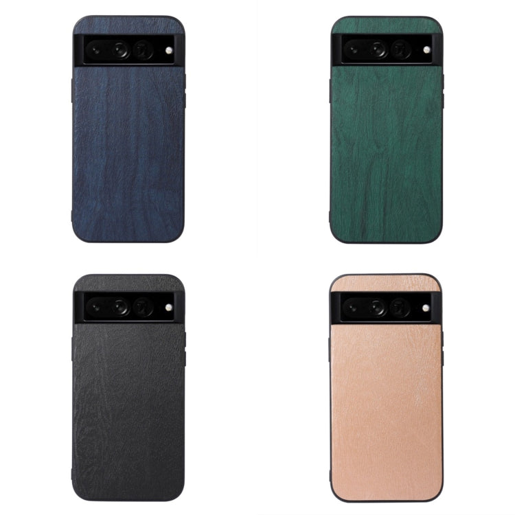 Custodia per telefono in PU con struttura in legno, For Google Pixel 7 Pro 5G, For Google Pixel 7 5G
