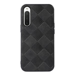 Custodia per telefono in PU scozzese intrecciata, For Sony Xperia 10 IV, For Sony Xperia Ace III