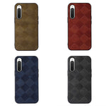 Custodia per telefono in PU scozzese intrecciata, For Sony Xperia 10 IV, For Sony Xperia Ace III