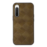 Custodia per telefono in PU scozzese intrecciata, For Sony Xperia 10 IV, For Sony Xperia Ace III