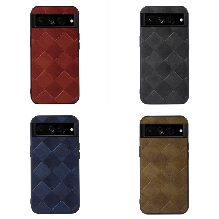 Custodia per telefono in PU scozzese intrecciata, For Google Pixel 7 Pro 5G, For Google Pixel 7 5G