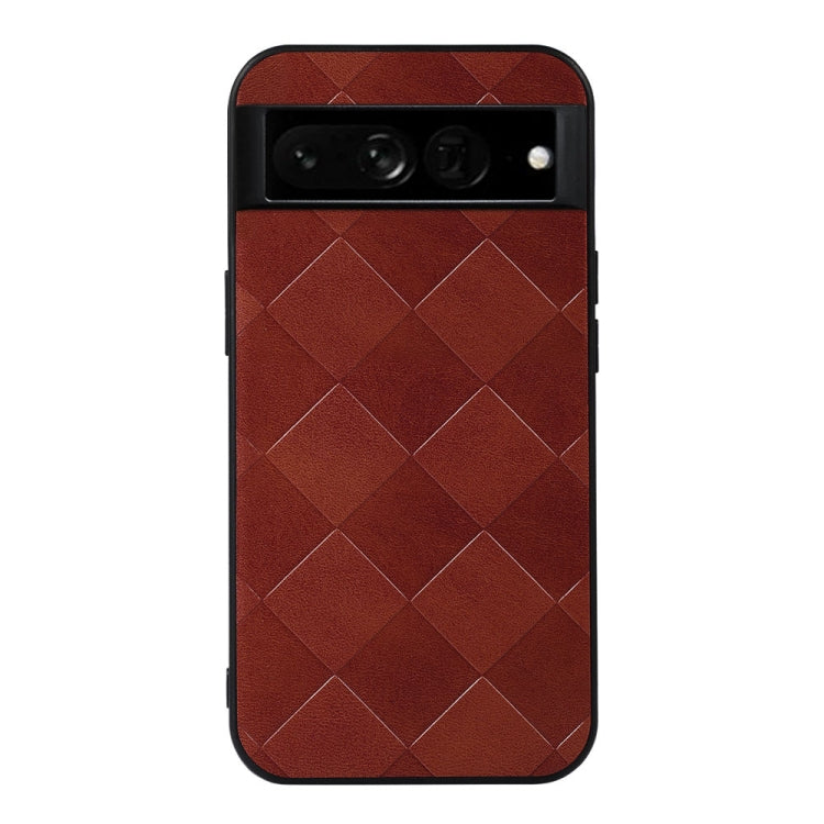 Custodia per telefono in PU scozzese intrecciata, For Google Pixel 7 Pro 5G, For Google Pixel 7 5G