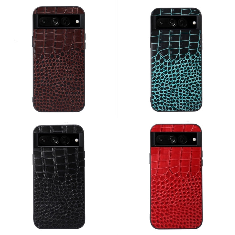 Custodia per telefono in pelle di vacchetta di coccodrillo, For Google Pixel 7 Pro 5G, For Google Pixel 7 5G