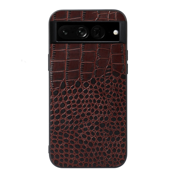 Custodia per telefono in pelle di vacchetta di coccodrillo, For Google Pixel 7 Pro 5G, For Google Pixel 7 5G