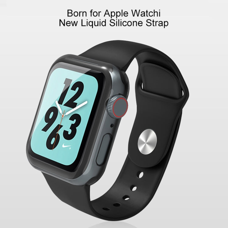 Cinturino Mutural in silicone liquido, For Apple Watch Series 7 41mm / 6 & SE & 5 & 4 40mm / 3 & 2 & 1 38mm, For Apple Watch Series 8&7 45mm / SE 2&6&SE&5&4 44mm / 3&2&1 42mm, For Apple Watch Ultra 49mm / Series 8&7 45mm / SE 2&6&SE&5&4 44mm / 3&2&1 42mm